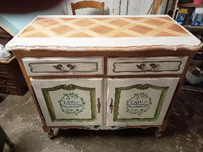 buffet  2 portes  d&eacute;cor peint &eacute;co responsables 295 &euro;